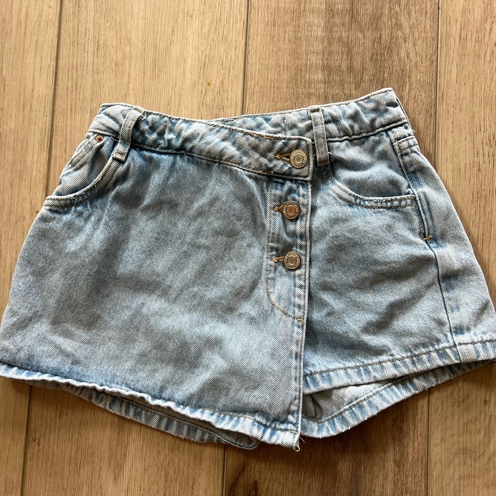 Zara girls denim skort